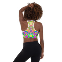 Ann Gertrude "Graffiti I" Padded Sports Bra