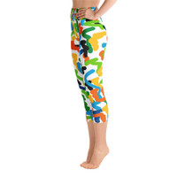 Ann Gertrude "Party Favors" Yoga Capri Legging