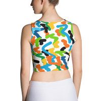 Ann Gertrude "Party Favors" Sleeveless Crop Top