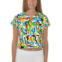 Ann Gertrude "Party Favors" Crop Tee