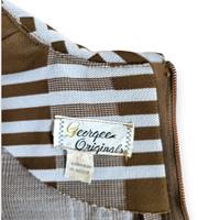 Georgee Originals Brown & White Plaid Shift Dress - Vintage