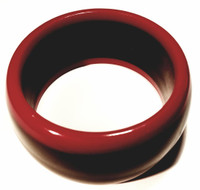 Bakelite Chocolate Dipped Raspberry Bangle Bracelet - Vintage