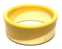 Lucite Lemon Cake Lemon Icing Bangle Bracelet - Vintage