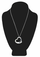 Tiffany & Co. (Elsa Perretti) Sterling Silver Big Open Heart Pendant and Necklace  - Vintage