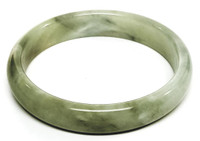 Natural Solid Imperial Jade Bangle Bracelet - Vintage
