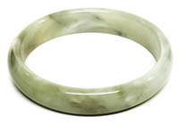 Natural Solid Imperial Jade Bangle Bracelet - Vintage