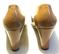 J. Crew Tan Patent Leather Platform Wedges - Size US 8 - New