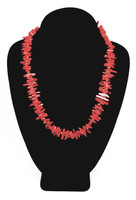 Red Coral Branch Graduated Necklace - Vintage