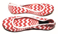 Missoni Orange and Blush Pink Chevron Print Ballet Flats - Size US 7 - New