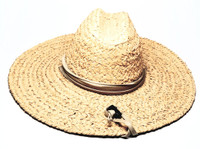 Summer Style Big Brim Wide Braided Safari Straw Hat - Vintage