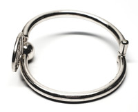 Taxco Sterling Silver Solid Modernist Tennis Ball and Racket Bangle Bracelet - Vintage 1950s