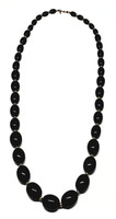 Monet Onyx Heavy Lucite Long Strand Necklace - Vintage 1960s