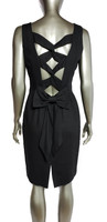 Ann Taylor Not So Simple Sleeveless Black Dress - Size US 6 - Deadstock Vintage 1980s