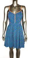 Cooperative Vibrant Blue Sleeveless Cut Out Dress - Size 6 - New