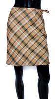 NAF NAF Cinnamon Plaid Summer Skirt - Size 38 (US 6)