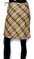 NAF NAF Cinnamon Plaid Summer Skirt - Size 38 (US 6)