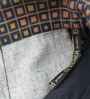 Fendi Black and Copper Logo A-Line Skirt - Size US 8 (42)