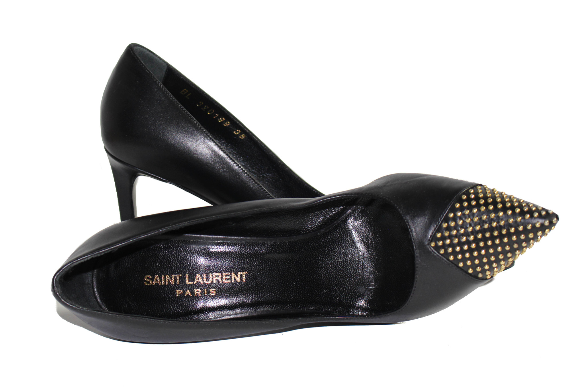 Michael Kors Agnes pointed toe studded heel. | Studded heels, Heels, Studded