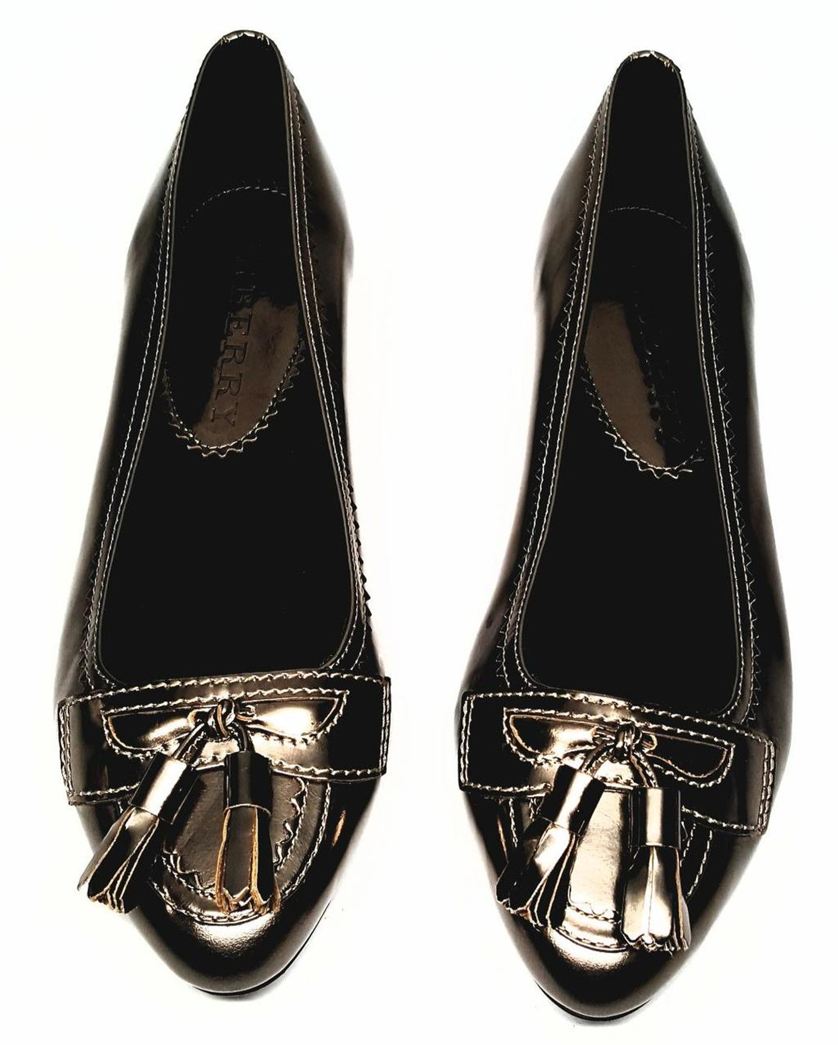 Burberry flats clearance with bow