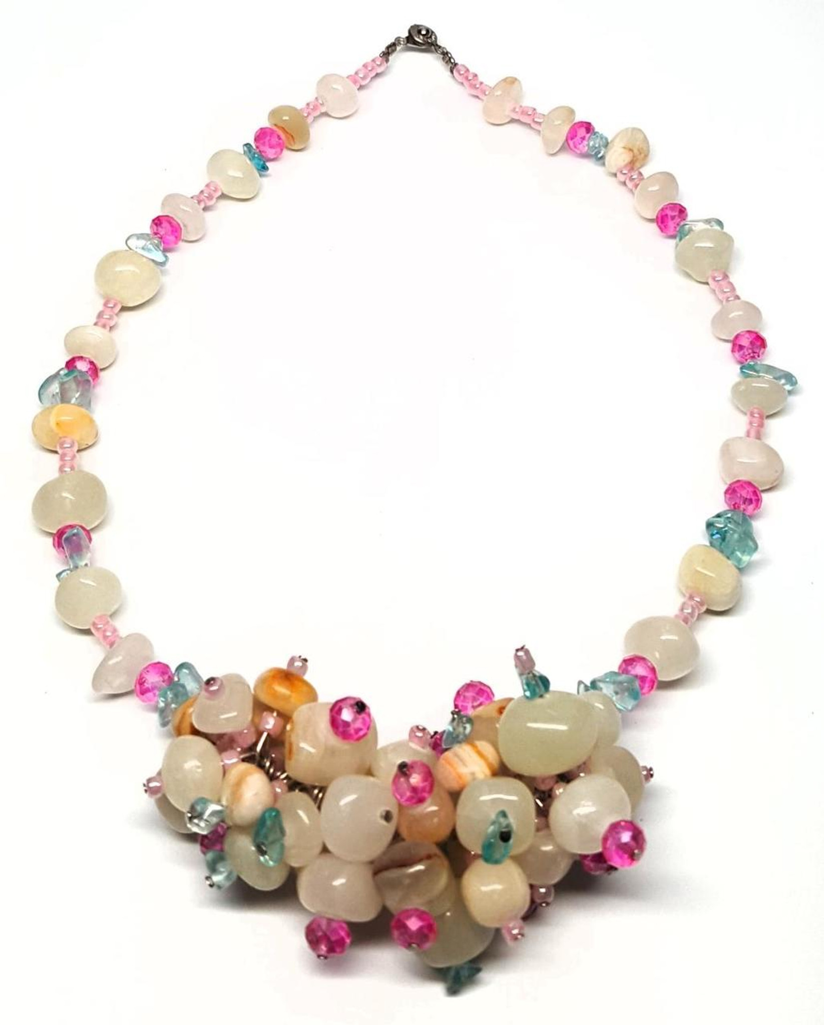 Vintage Teng Yue Iridescent Freshwater Pearl Necklace, Bracelet & Earrings  Set