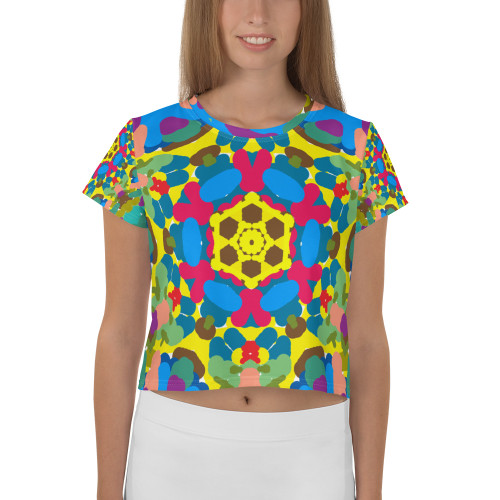 Ann Gertrude "Graffiti II" Crop Tee