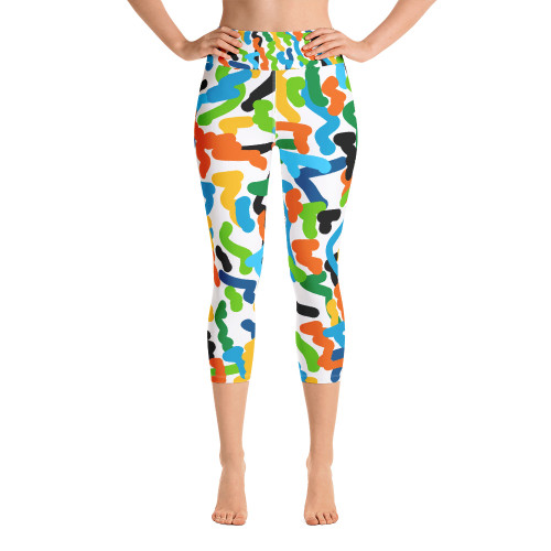 Ann Gertrude "Party Favors" Yoga Capri Legging with Pocket