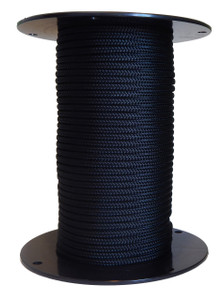 CBKnot 5/16" Premium Double Braid Polyester Rope - Black