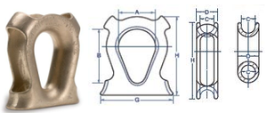 Samson Bronze Thimble Samson Bronze Thimble