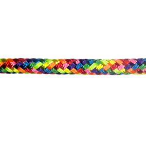 Overstock CBKnot™ Double Braid Polyester Rope 1/4" x 18' Rainbow Overstock CBKnot™ Double Braid Polyester Rope 1/4" x 18' Rainbow