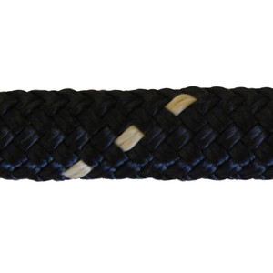 Overstock CBKnot™ Double Braid Polyester 9/16" Rope 22' Black w/ Beige Tracer Overstock CBKnot™ Double Braid Polyester 9/16" Rope 22' Black w/ Beige Tracer