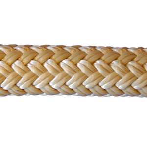 Overstock CBKnot™ Double Braid Polyester 9/16" Rope 54' Beige
