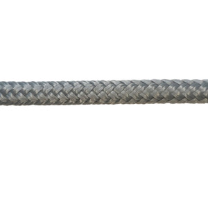 Overstock CBKnot™ Double Braid Polyester Rope 1/4" x 28' Silver