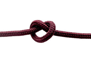 Overstock CBKnot™ Stiff Polyester Halter Cord Rope (8TF) 1/4" x 19' Burgundy