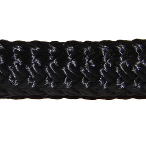 Overstock CBKnot™ Double Braid Polyester 9/16" Rope 10' Black