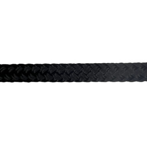 Overstock CBKnot™ Firm Double Braid Polyester Rope (12 Pick) 1/4" x 27' Black 