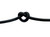Overstock CBKnot™ Stiff Polyester Halter Cord Rope (8TF) 1/4" x 41' Black