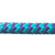 Overstock CBKnot™ Double Braid Polyester 9/16" Rope 8' Turquoise/Purple