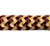 Overstock CBKnot™ Double Braid Polyester 9/16" Rope 14' Beige/Burgundy