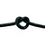 Overstock CBKnot™ Stiff Polyester Halter Cord Rope (8TF) 1/4" x 50' Black w/ Blue Tracer