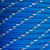 Overstock CBKnot™ Premium Double Braid Polyester Rope 1/4" x 100' Hank Blue Mix - Firmer than our standard 1/4" Premium Double Braid - 1st Quality