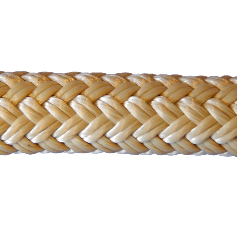 Overstock CBKnot™ Double Braid Polyester 9/16" Rope 10' Beige
