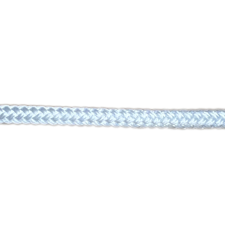 Overstock CBKnot™ Double Braid Polyester Rope 1/4" x 28' White