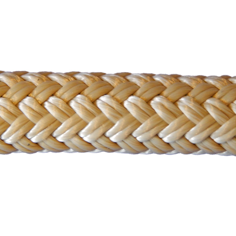 Overstock CBKnot™ Double Braid Polyester 9/16" Rope 8' Beige