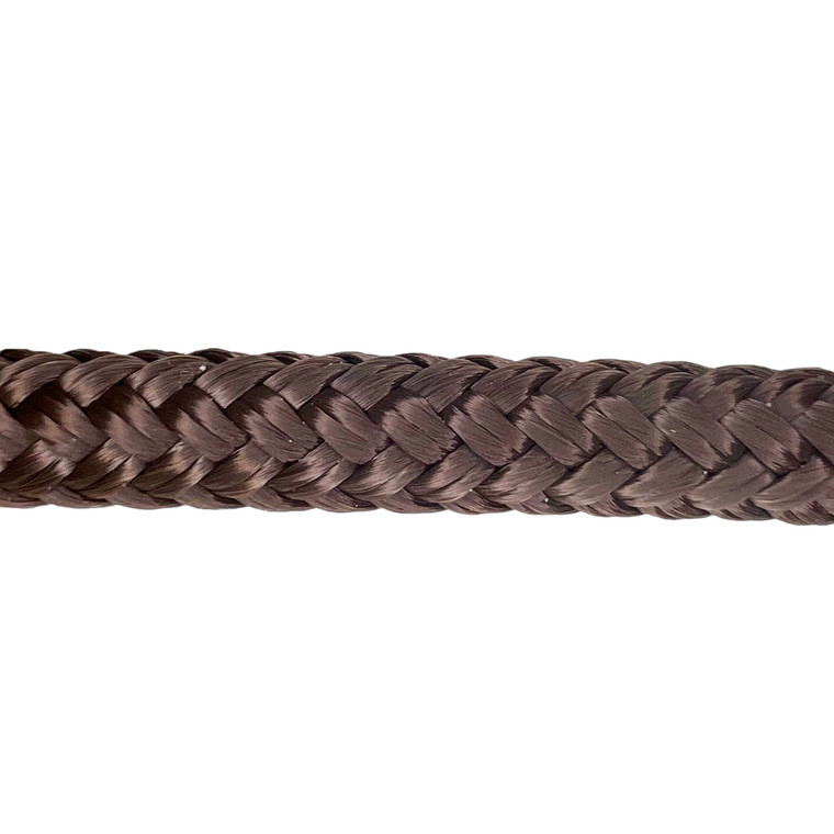 Overstock CBKnot™ Double Braid Polyester Rope 1/4" x 29' Brown
