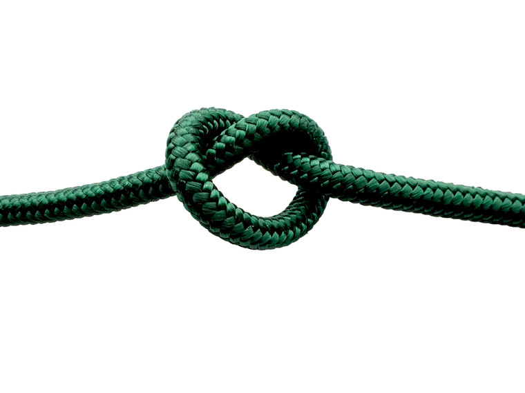 Overstock CBKnot™ Stiff Polyester Halter Cord Rope (8TF) 1/4" x 22' Hunter Green