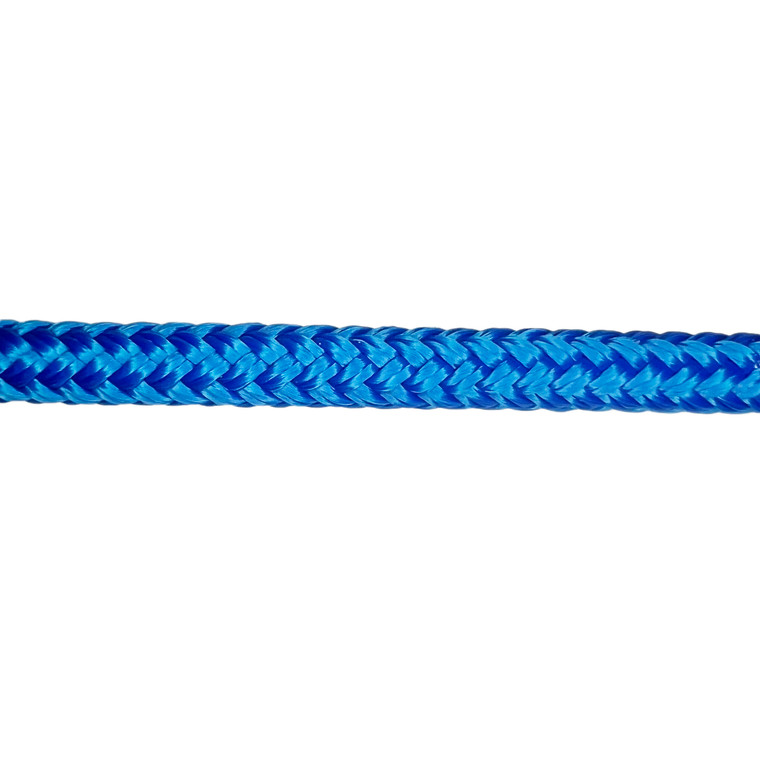 Overstock CBKnot™ Premium Double Braid Polyester Rope 1/4" x 42' Blue