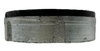 OZ-Gedney B-250 Straight Bushing 2 1/2 Inch Malleable Iron Zinc Plated Insulated Threaded Box of 5