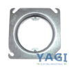 United Mfg Industries 43058 Steel Plaster Ring 4S Square Raised 5/8-Inch 2 3/4-Inch Open Ears 2 3/4-Inch O.C