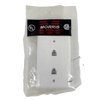 Morris 80021 White 4 Conductor Phone Jack Wall Plate
