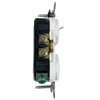 Leviton BR20-WS 20A Duplex Receptacle White Commercial Grade Straight Blade Duplex Receptacle